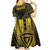 Personalised Polynesia Childhood Cancer Awareness Kid Short Sleeve Dress You Are Stronger Than Cancer