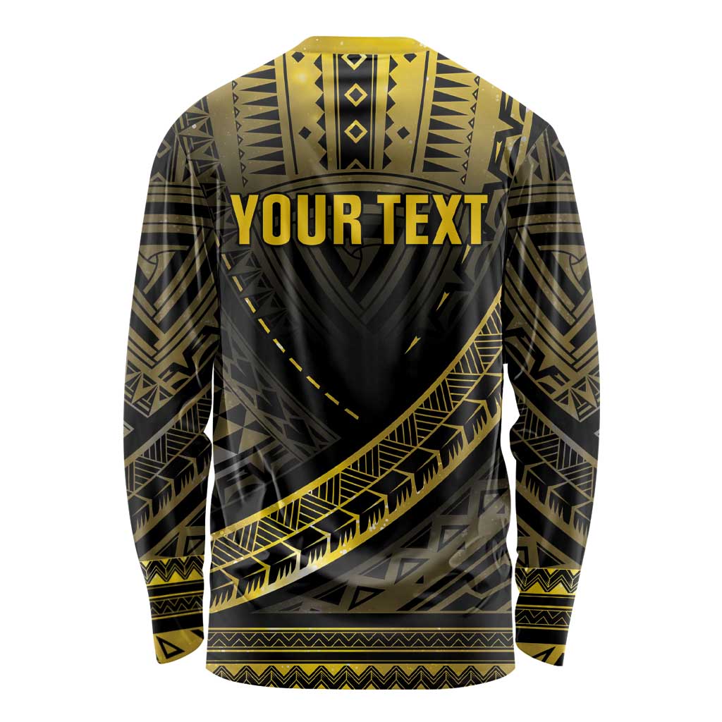 Personalised Polynesia Childhood Cancer Awareness Long Sleeve Shirt You Are Stronger Than Cancer