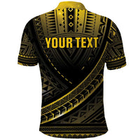 Personalised Polynesia Childhood Cancer Awareness Polo Shirt You Are Stronger Than Cancer