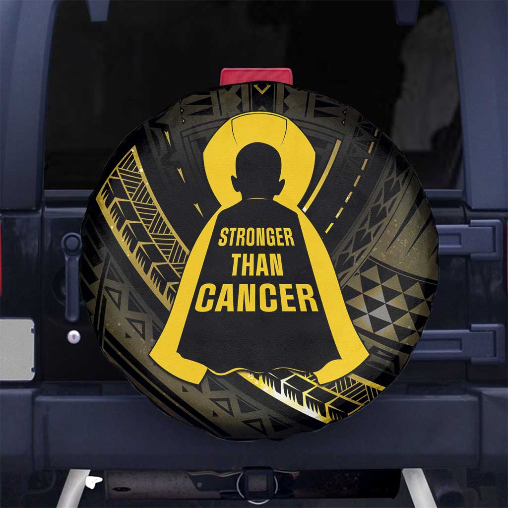 Polynesia Childhood Cancer Awareness Spare Tire Cover You Are Stronger Than Cancer
