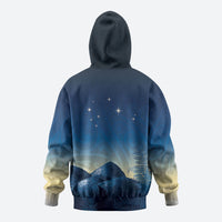 New Zealand Matariki Hoodie Maori Waka With Silver Fern LT05 - Polynesian Pride