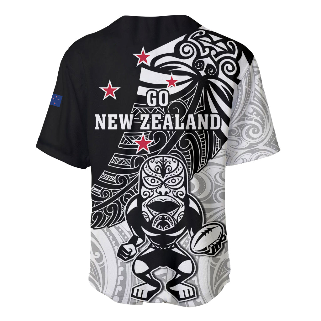 New Zealand Silver Fern Rugby Baseball Jersey World Cup 2023 Go Aotearoa Maori Pattern LT05 - Polynesian Pride