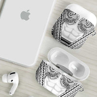 Polynesian Tattoo Inspired Cosplay Costume AirPods Case Tribal Warrior White - Polynesian Pride