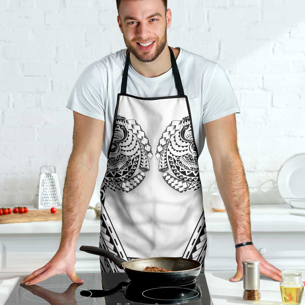 Polynesian Tattoo Inspired Cosplay Costume Apron Tribal Warrior White - Polynesian Pride