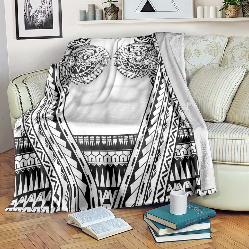 Polynesian Tattoo Inspired Cosplay Costume Blanket Tribal Warrior White - Polynesian Pride