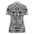 Polynesian Tattoo Inspired Cosplay Costume Women Polo Shirt Tribal Warrior White - Polynesian Pride