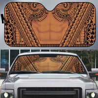 Polynesian Tattoo Inspired Cosplay Costume Auto Sun Shade Tribal Warrior - Polynesian Pride