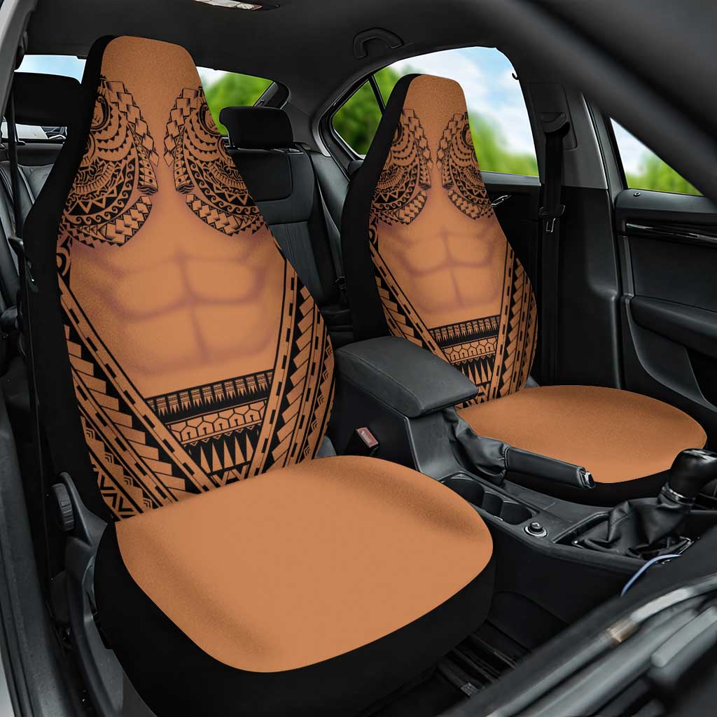 Polynesian Tattoo Inspired Cosplay Costume Car Seat Cover Tribal Warrior - Polynesian Pride