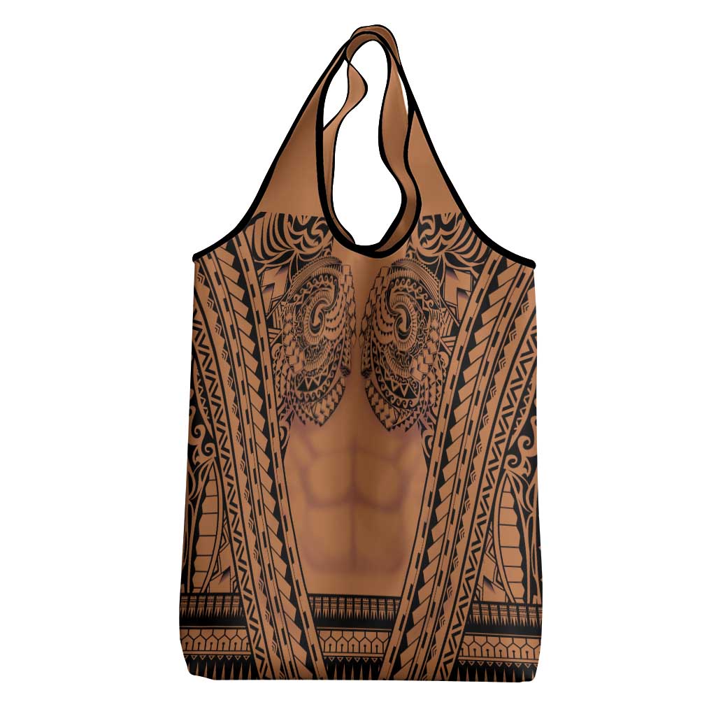Polynesian Tattoo Inspired Cosplay Costume Grocery Bag Tribal Warrior - Polynesian Pride