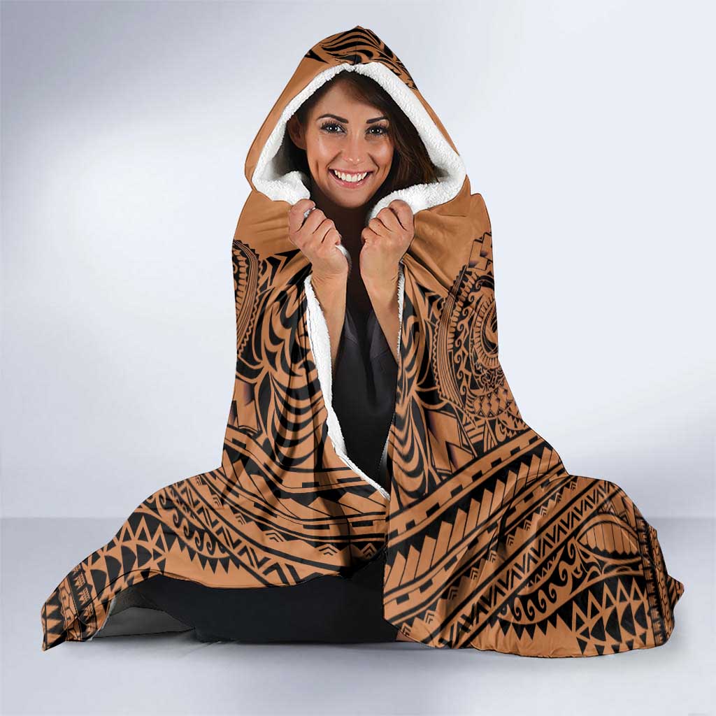 Polynesian Tattoo Inspired Cosplay Costume Hooded Blanket Tribal Warrior - Polynesian Pride