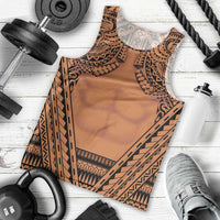 Polynesian Tattoo Inspired Cosplay Costume Men Tank Top Tribal Warrior - Polynesian Pride