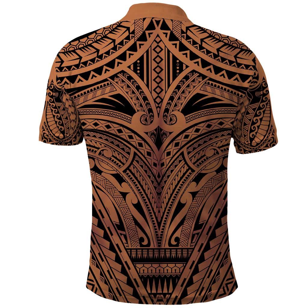 Polynesian Tattoo Inspired Cosplay Costume Polo Shirt Tribal Warrior - Polynesian Pride