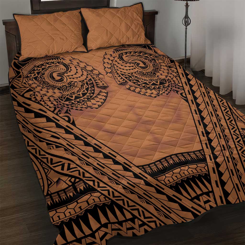 Polynesian Tattoo Inspired Cosplay Costume Quilt Bed Set Tribal Warrior - Polynesian Pride