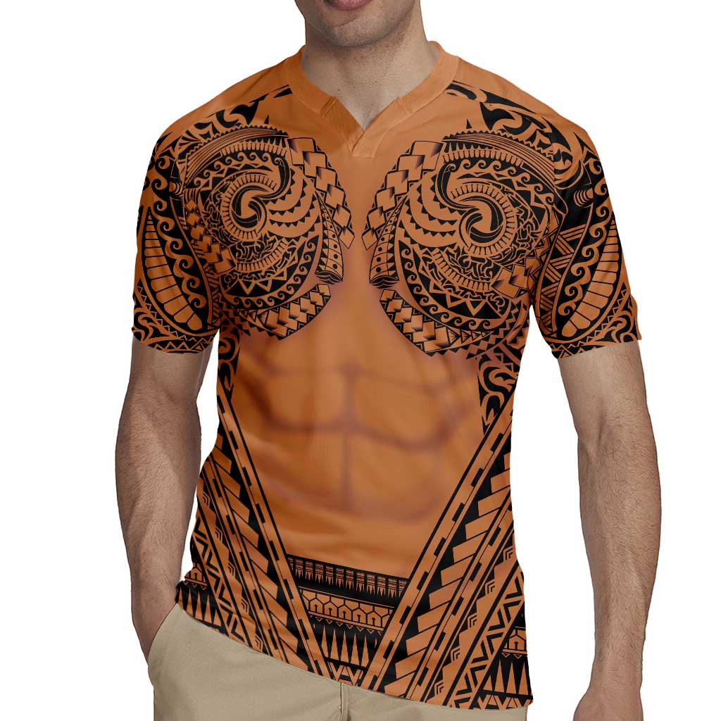Polynesian Tattoo Inspired Cosplay Costume Rugby Jersey Tribal Warrior - Polynesian Pride