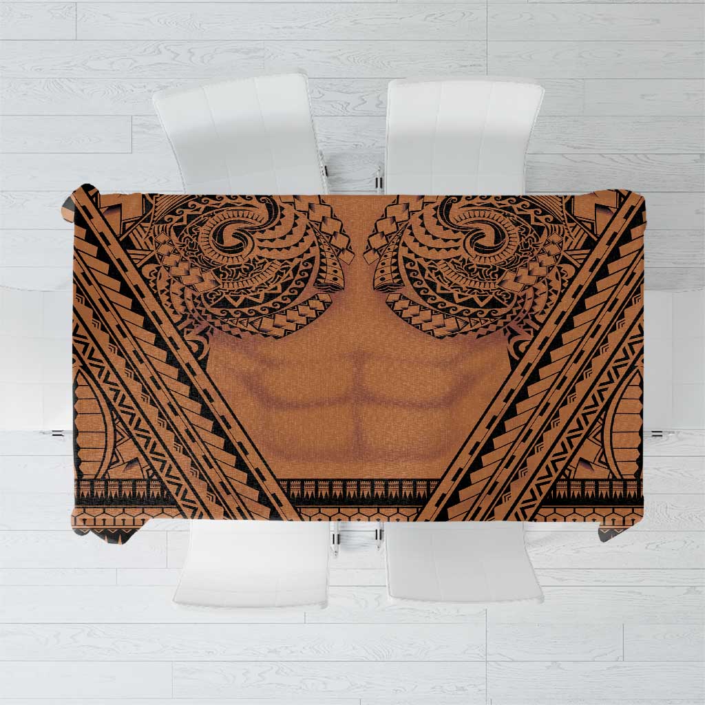 Polynesian Tattoo Inspired Cosplay Costume Tablecloth Tribal Warrior - Polynesian Pride