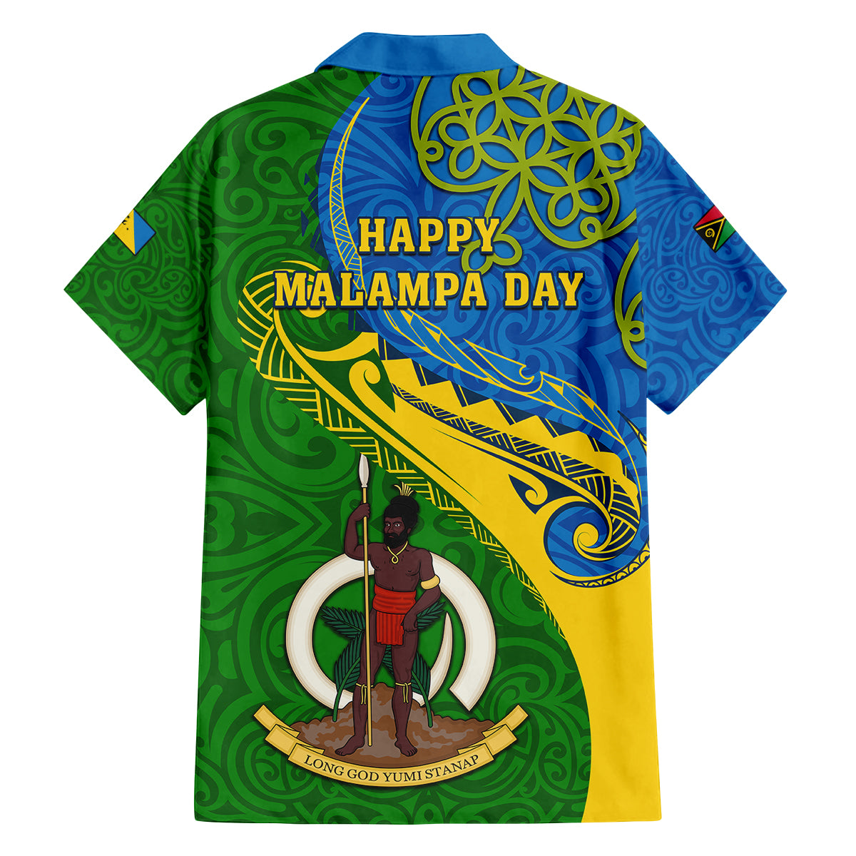 Malampa Day Family Matching Off Shoulder Maxi Dress and Hawaiian Shirt Sand Drawing Vanuatuan Pattern LT05 - Polynesian Pride