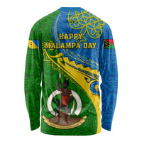 Malampa Day Long Sleeve Shirt Sand Drawing Vanuatuan Pattern LT05 - Polynesian Pride
