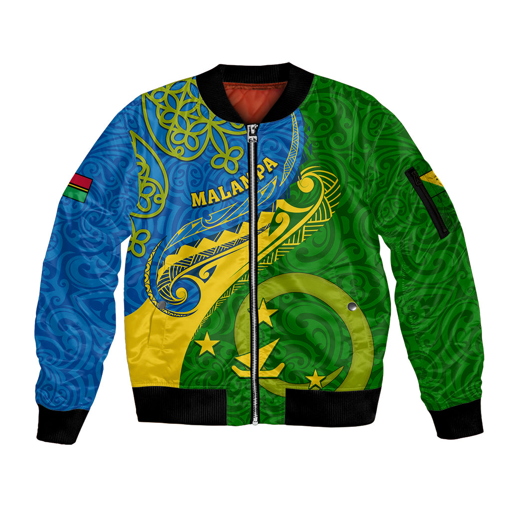 malampa-day-sleeve-zip-bomber-jacket-sand-drawing-vanuatuan-pattern