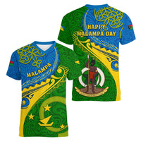 malampa-day-women-v-neck-t-shirt-sand-drawing-vanuatuan-pattern