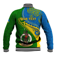 Personalized Malampa Day Baseball Jacket Sand Drawing Vanuatuan Pattern LT05 - Polynesian Pride