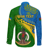 Personalized Malampa Day Family Matching Long Sleeve Bodycon Dress and Hawaiian Shirt Sand Drawing Vanuatuan Pattern LT05 - Polynesian Pride