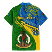Personalized Malampa Day Family Matching Mermaid Dress and Hawaiian Shirt Sand Drawing Vanuatuan Pattern LT05 - Polynesian Pride