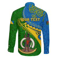 Personalized Malampa Day Family Matching Off Shoulder Long Sleeve Dress and Hawaiian Shirt Sand Drawing Vanuatuan Pattern LT05 - Polynesian Pride