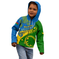 Personalized Malampa Day Kid Hoodie Sand Drawing Vanuatuan Pattern LT05 - Polynesian Pride