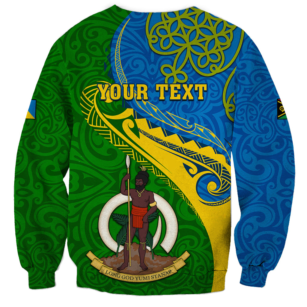 Personalized Malampa Day Sweatshirt Sand Drawing Vanuatuan Pattern LT05 - Polynesian Pride
