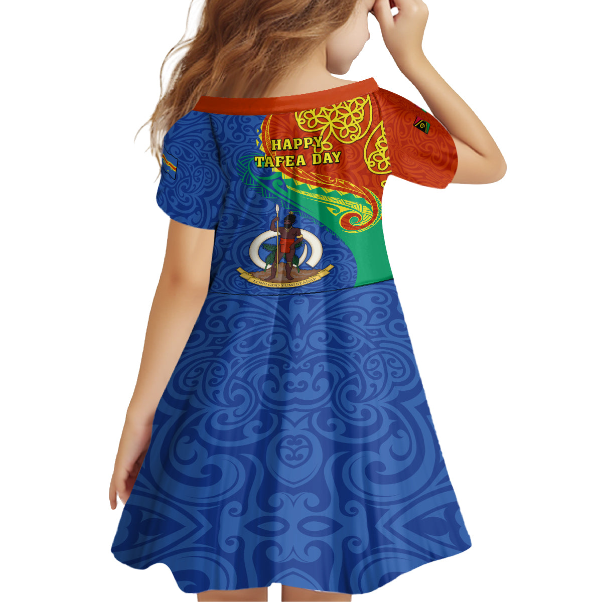 Tafea Day Family Matching Tank Maxi Dress and Hawaiian Shirt Sand Drawing Vanuatuan Pattern LT05 - Polynesian Pride