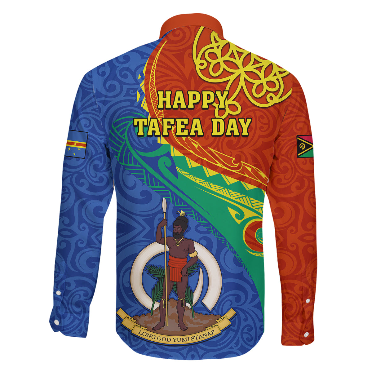 Tafea Day Family Matching Tank Maxi Dress and Hawaiian Shirt Sand Drawing Vanuatuan Pattern LT05 - Polynesian Pride