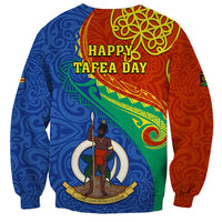 Tafea Day Sweatshirt Sand Drawing Vanuatuan Pattern LT05 - Polynesian Pride