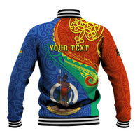 Personalized Tafea Day Baseball Jacket Sand Drawing Vanuatuan Pattern LT05 - Polynesian Pride