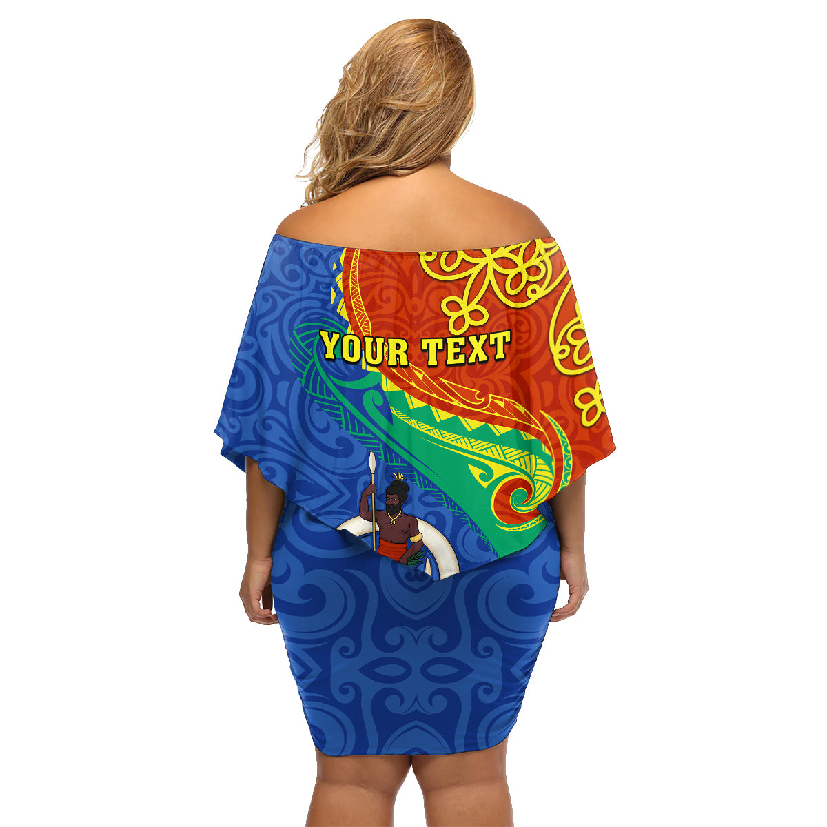 Personalized Tafea Day Family Matching Off Shoulder Short Dress and Hawaiian Shirt Sand Drawing Vanuatuan Pattern LT05 - Polynesian Pride