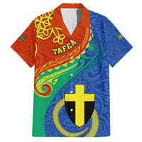 Personalized Tafea Day Hawaiian Shirt Sand Drawing Vanuatuan Pattern LT05 Blue - Polynesian Pride
