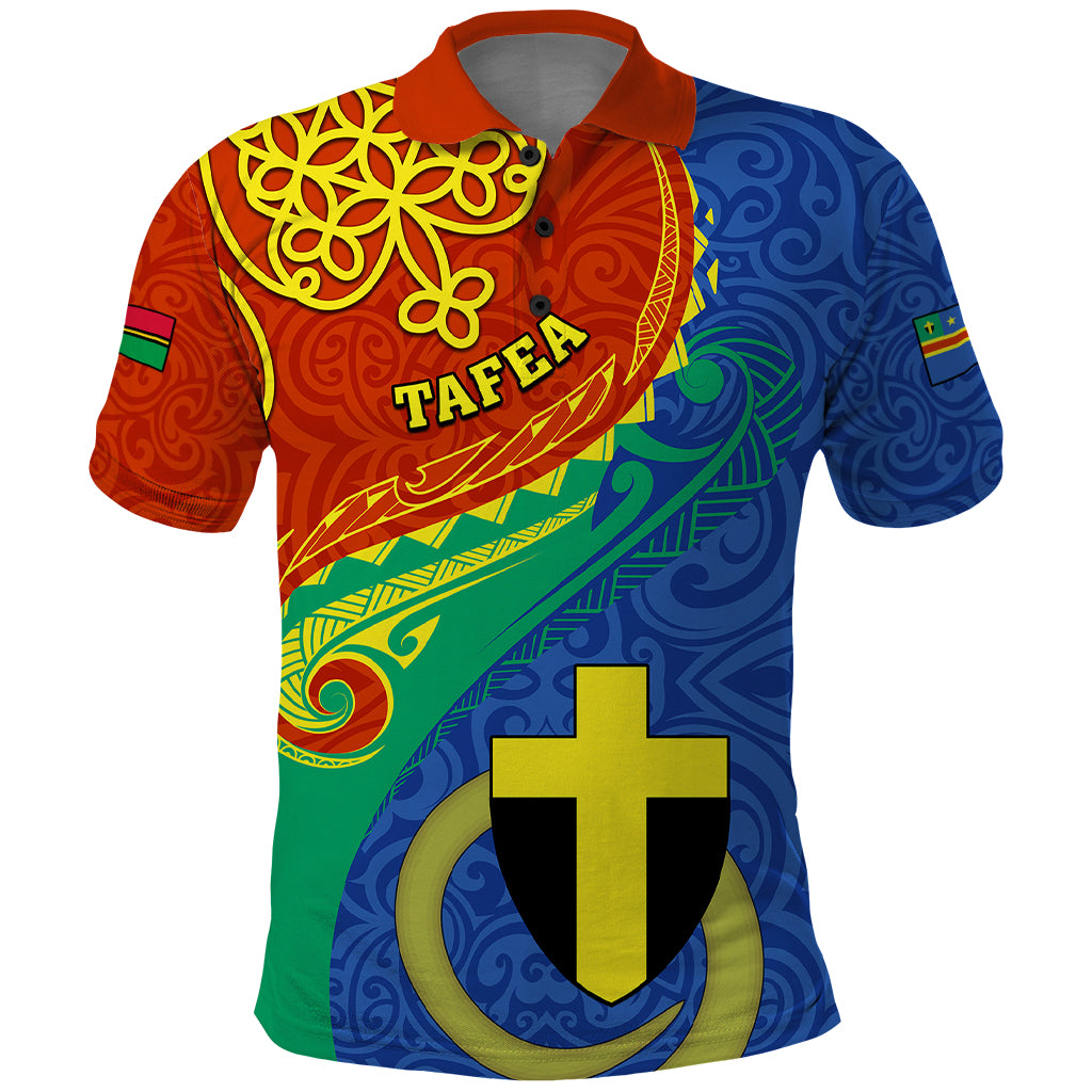 Personalized Tafea Day Polo Shirt Sand Drawing Vanuatuan Pattern LT05 Blue - Polynesian Pride