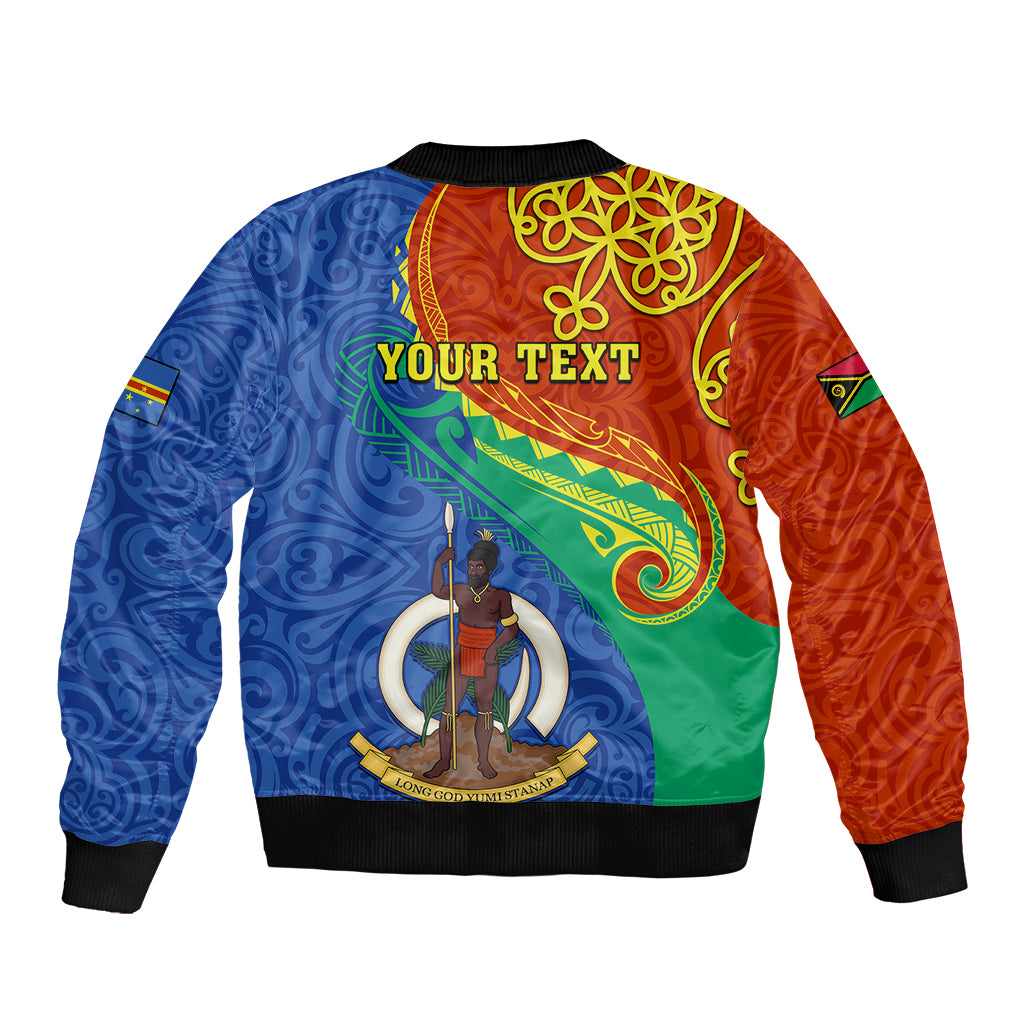 personalized-tafea-day-sleeve-zip-bomber-jacket-sand-drawing-vanuatuan-pattern