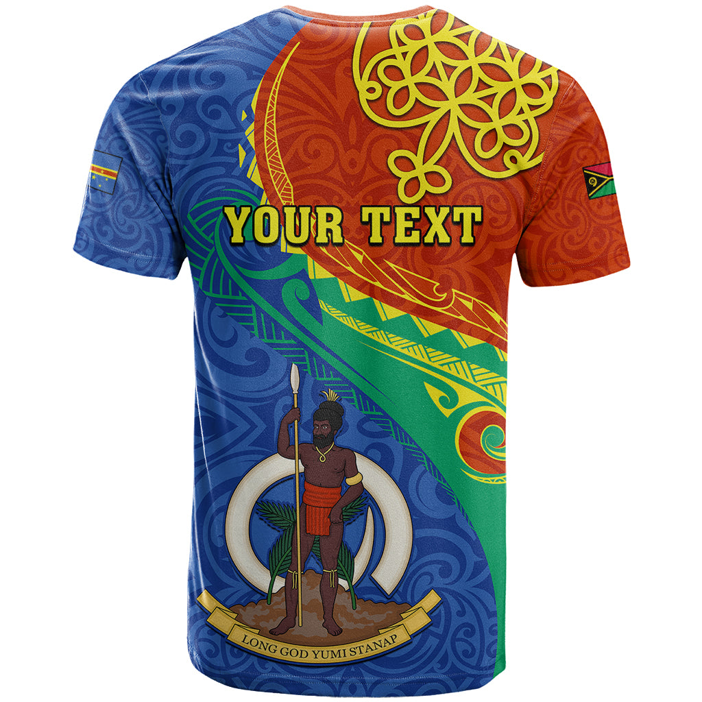 Personalized Tafea Day T Shirt Sand Drawing Vanuatuan Pattern LT05 - Polynesian Pride