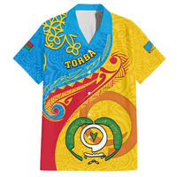 Torba Day Hawaiian Shirt Sand Drawing Vanuatuan Pattern LT05 Yellow - Polynesian Pride