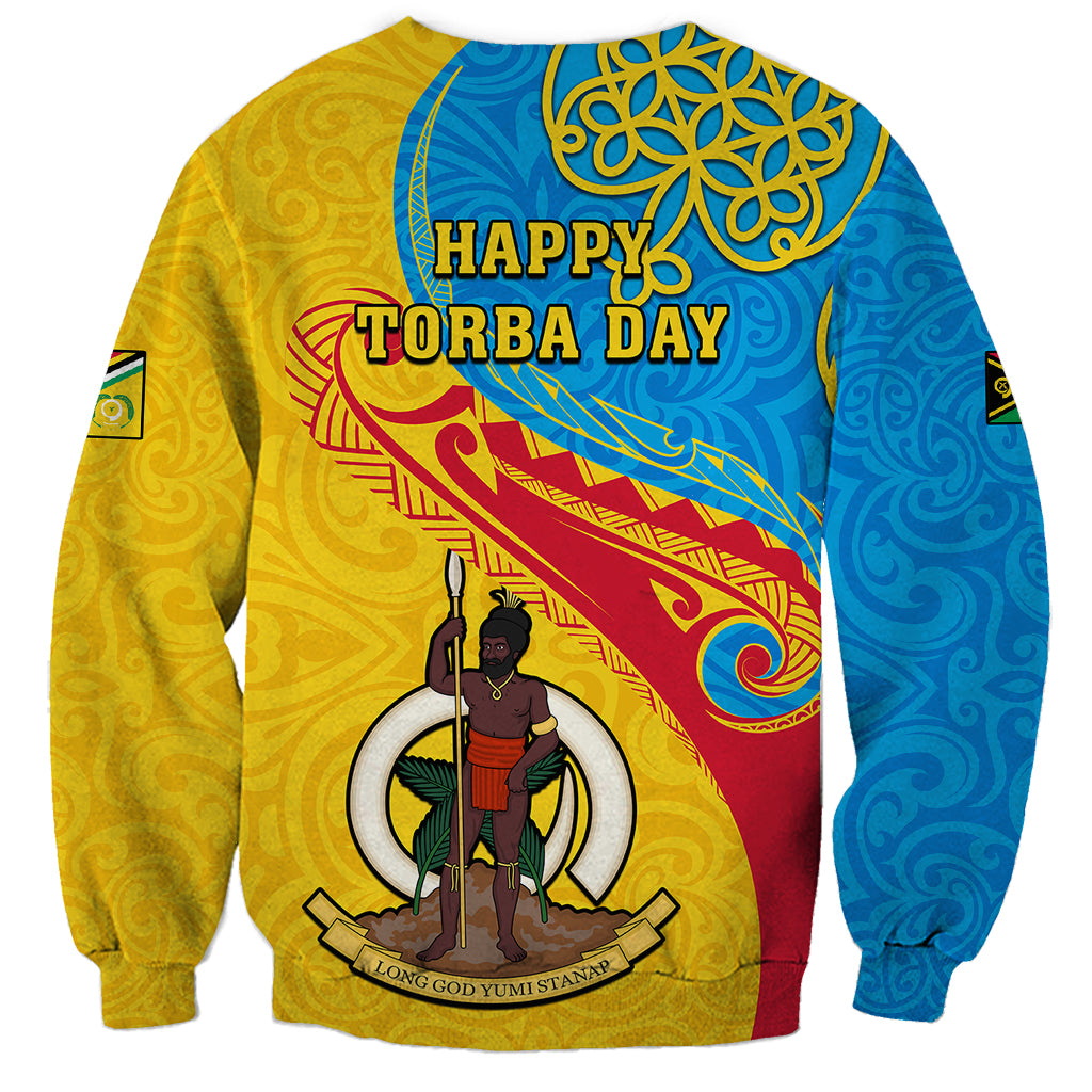Torba Day Sweatshirt Sand Drawing Vanuatuan Pattern LT05 - Polynesian Pride