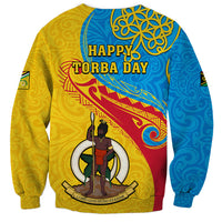 Torba Day Sweatshirt Sand Drawing Vanuatuan Pattern LT05 - Polynesian Pride