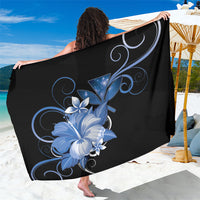 Hawaii Makahiki Kanaka Maoli Sarong Blue Hibiscus Floral Vibes LT05 One Size 44 x 66 inches Blue - Polynesian Pride