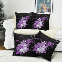 Hawaii Makahiki Kanaka Maoli Pillow Cover Purple Hibiscus Floral Vibes LT05 - Polynesian Pride