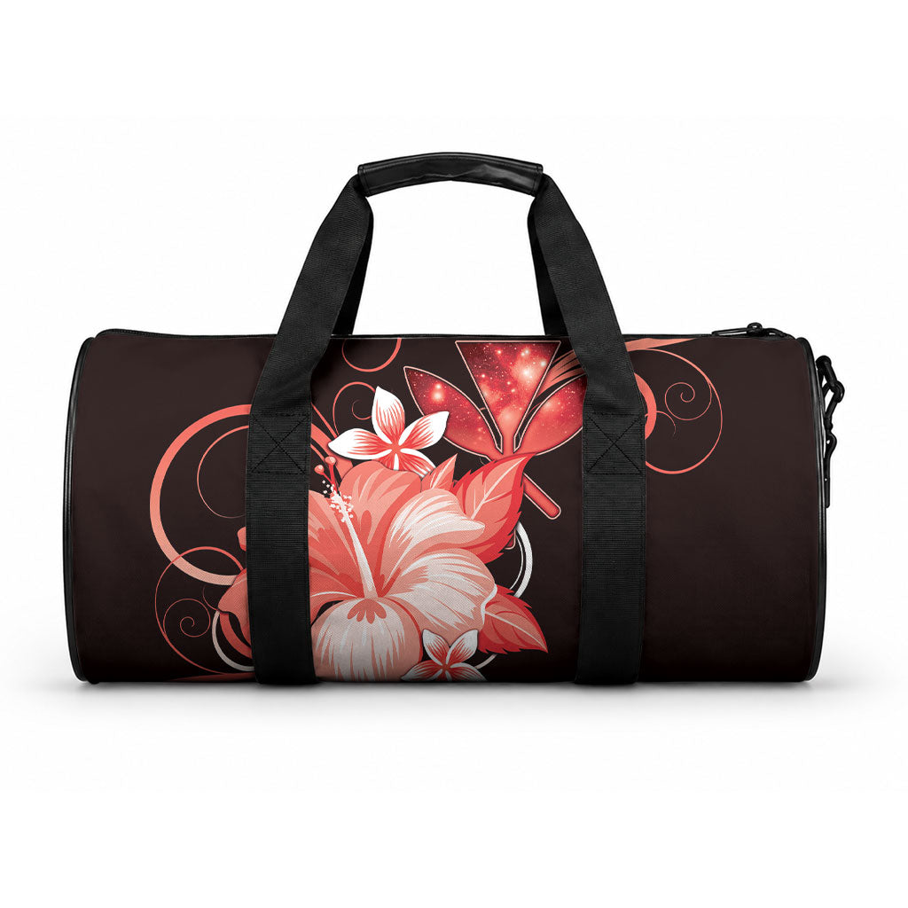 Hawaii Makahiki Kanaka Maoli Duffle Bag Red Hibiscus Floral Vibes LT05 One size Red - Polynesian Pride