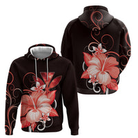 Hawaii Makahiki Kanaka Maoli Hoodie Red Hibiscus Floral Vibes LT05 - Polynesian Pride