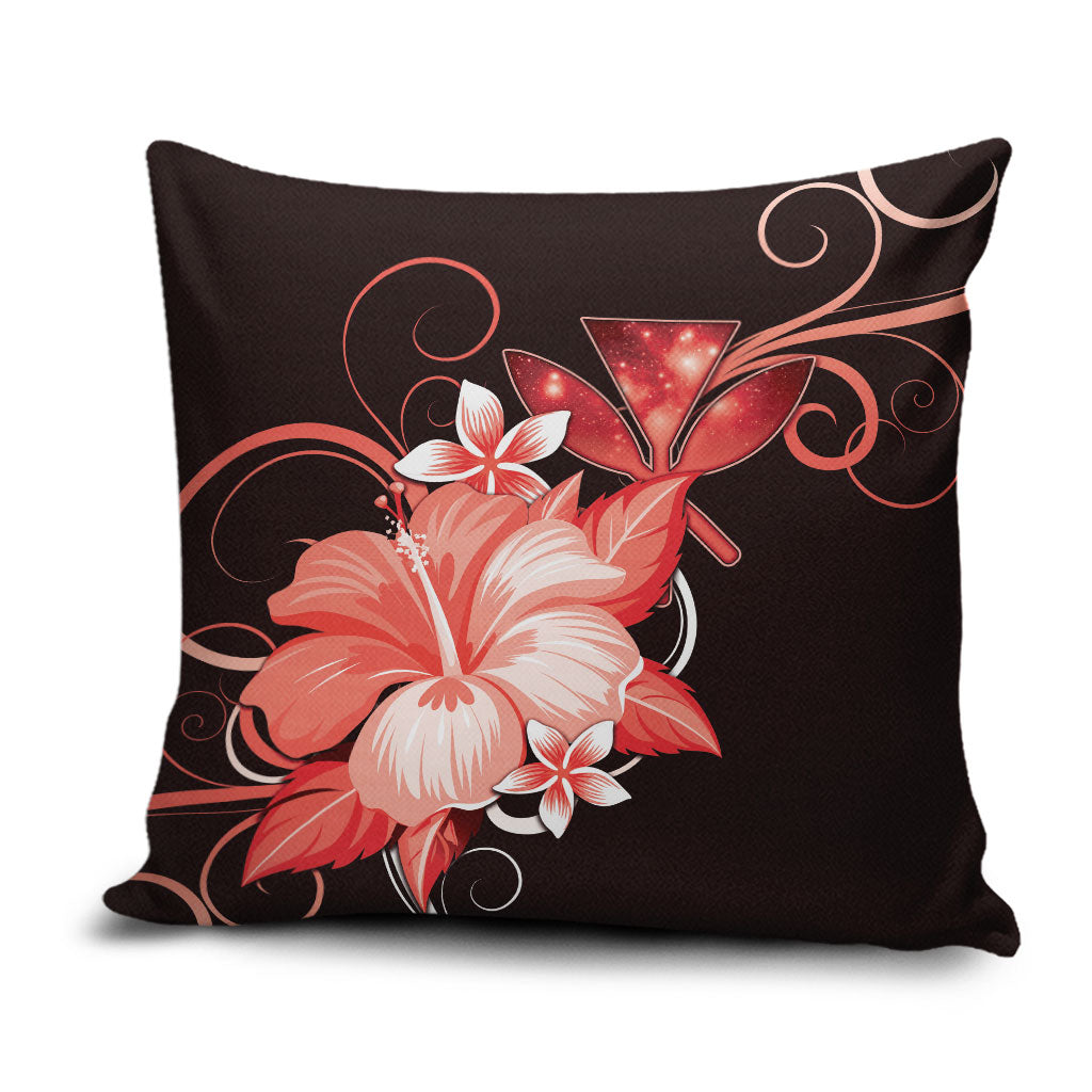 Hawaii Makahiki Kanaka Maoli Pillow Cover Red Hibiscus Floral Vibes LT05 Red - Polynesian Pride