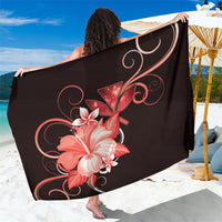 Hawaii Makahiki Kanaka Maoli Sarong Red Hibiscus Floral Vibes LT05 One Size 44 x 66 inches Red - Polynesian Pride