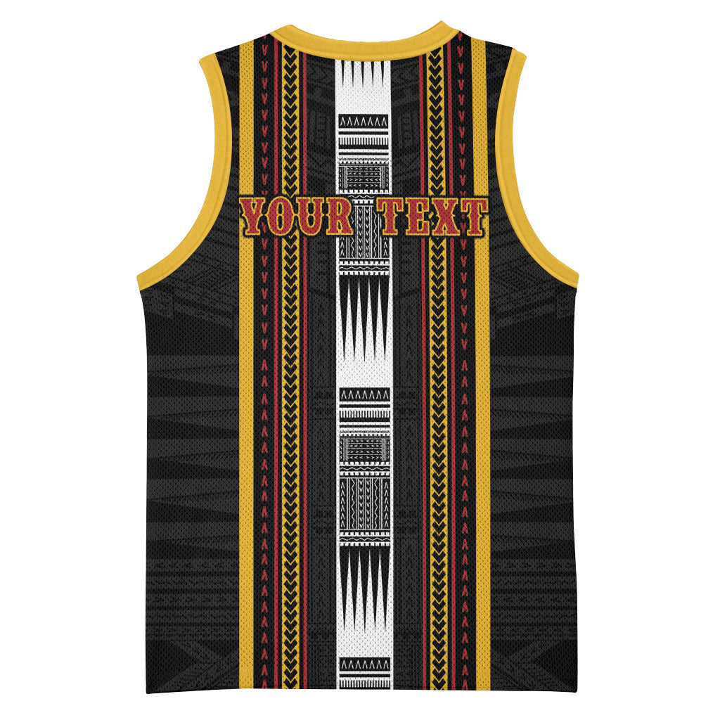 Personalised Salelologa Samoa Basketball Jersey Samoan Tribal Pattern LT05 - Polynesian Pride