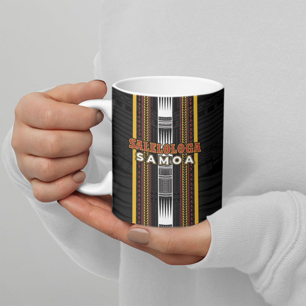 Personalised Salelologa Samoa Ceramic Mug Samoan Tribal Pattern LT05 - Polynesian Pride