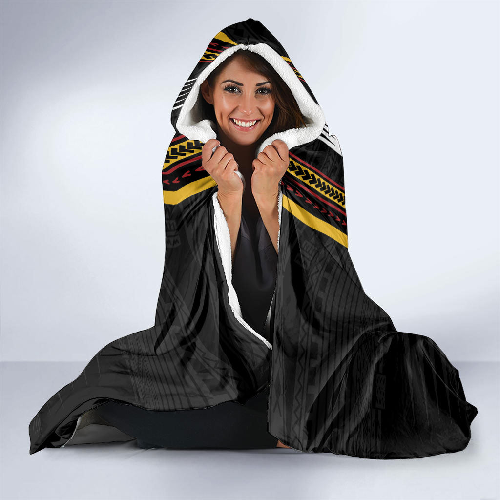 Salelologa Samoa Hooded Blanket Samoan Tribal Pattern LT05 - Polynesian Pride